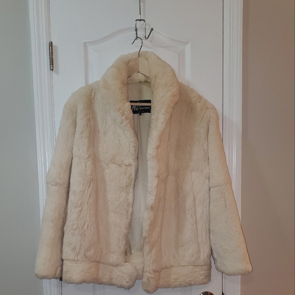 Niki coat - rabbit fur